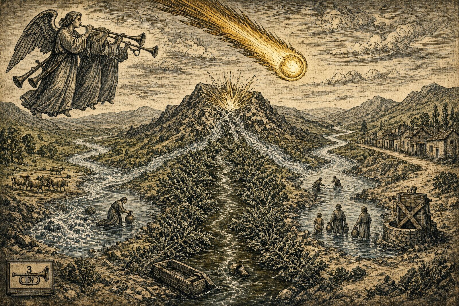 Rev 8:10-11
